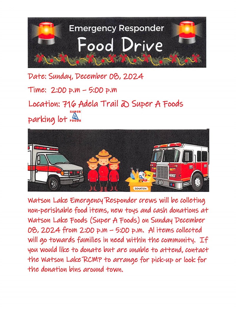 Emergency Responders Food Drive