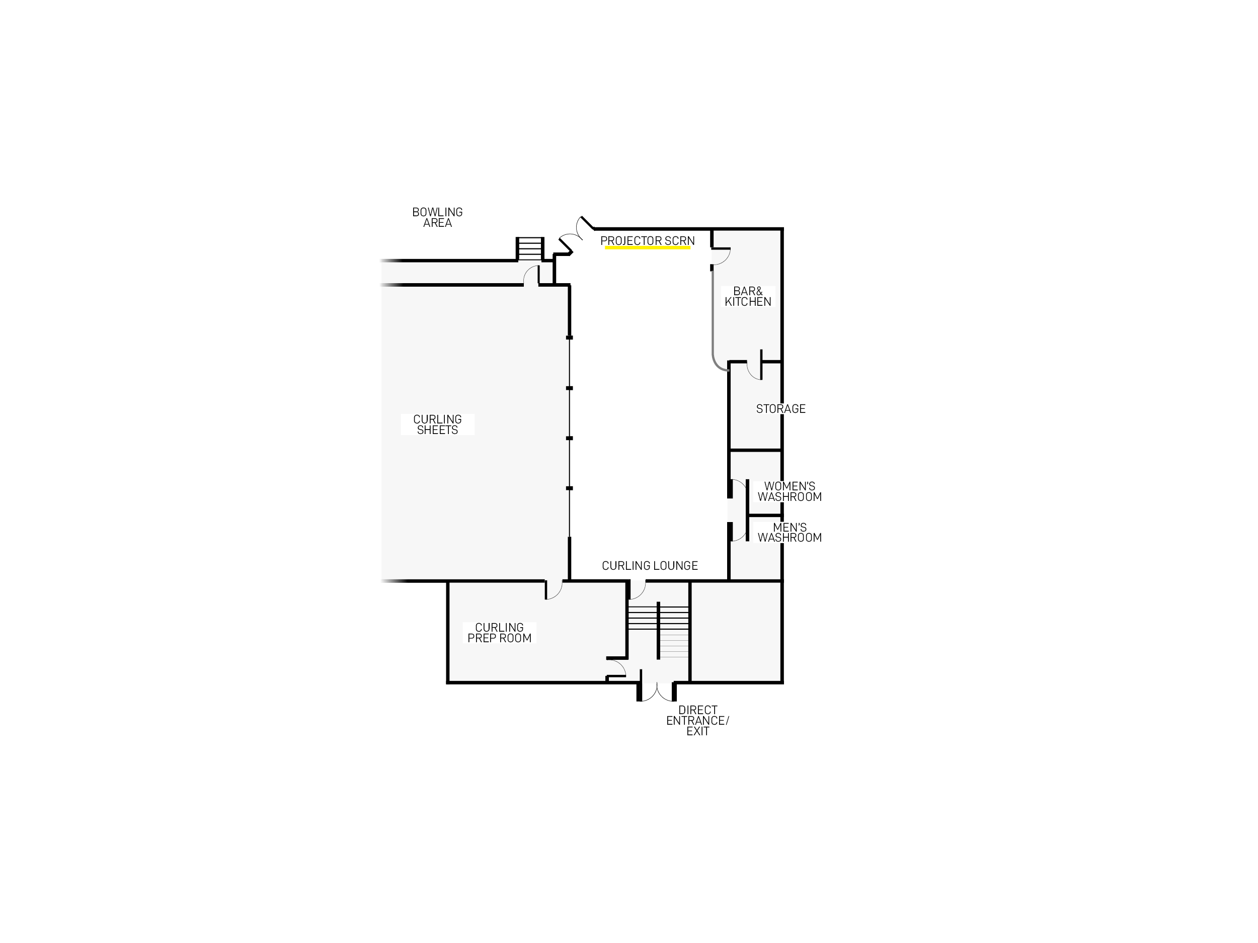 Design your own layout for the Watson Lake Curling Lounge