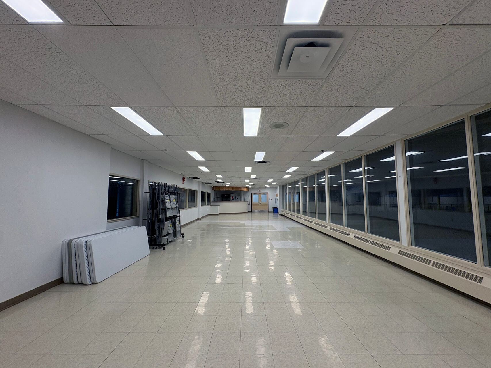 Watson Lake Mezzanine Hall interior view 2