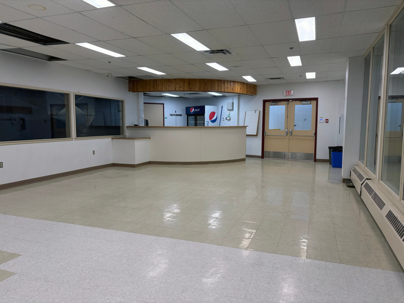 Watson Lake Mezzanine Hall interior view 3
